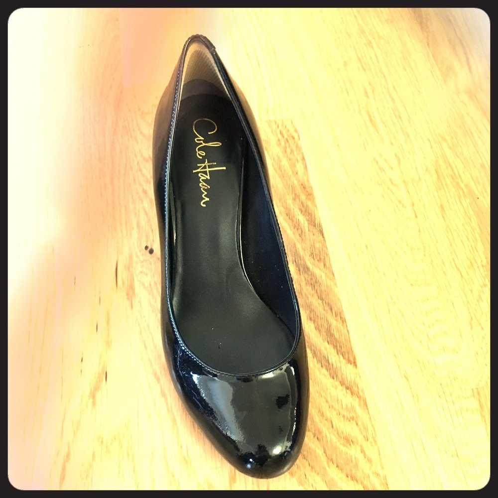 Classic patent leather Cole Haan w Nike Air sole